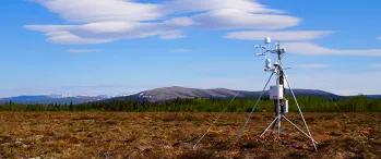 NGEE Arctic eddy covariance tower near Council, AK