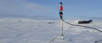 Snow depth measurements at Teller field site