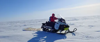 Winter commute to field sites