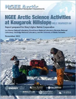 . Cover of the November 2022 NGEE Arctic annual science activities report to MINC