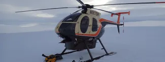 Helicopter drops off NGEE Arctic scientists