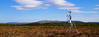 NGEE Arctic eddy covariance tower near Council, AK